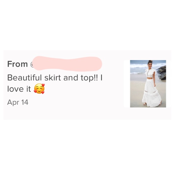 White Eyelet Embroidery 2 Piece Set Crop Top and Long Skirt - Picture 7 of 10